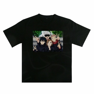 เสื้อยืดแขนสั้น ผ้าฝ้าย พิมพ์ลายมหาเวทย์ผนึกมาร สําหรับผู้ชาย