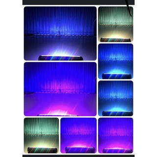 ภาพขนาดย่อของภาพหน้าปกสินค้าโคมไฟสปอร์ตไลท์ 100W RGB 96LED ไฟหลากสี จากร้าน seventeelek989. บน Shopee ภาพที่ 2
