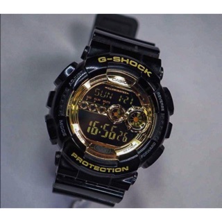 G-SHOCK GD-100GB-1, GD-100GB, GD-100GB-1A Black & Gold