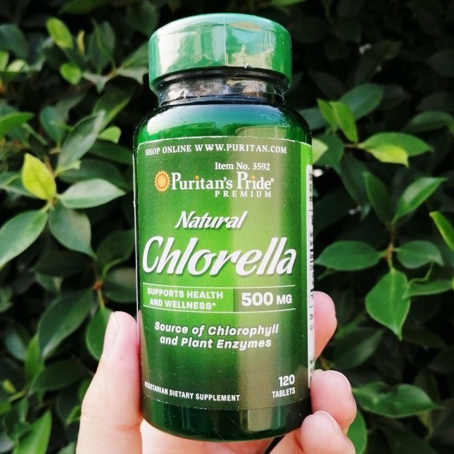 สาหร่ายคลอเรลล่า Natural Chlorella 500 mg 120 Tablets (Puritan's Pride