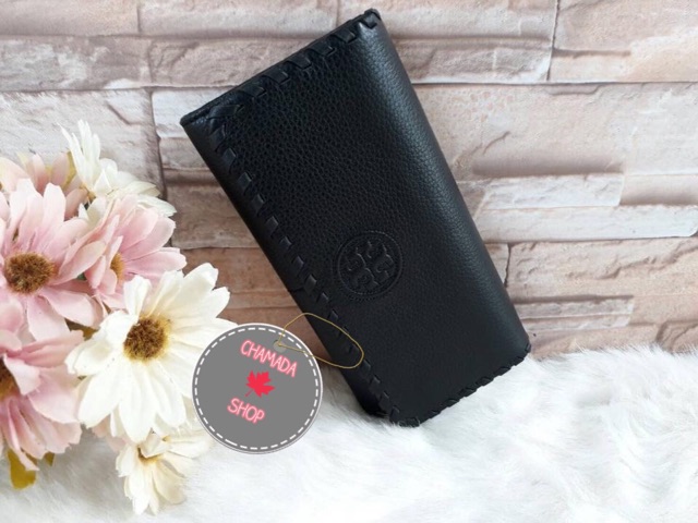กระเป๋าสตางค์-tory-burch-2-พับ-สีดำ