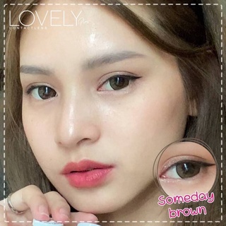 ✨ Someday brown(Lovely lens) ขนาดBig (บิ๊กอาย คอนแทคเลนส์ bigeyes)