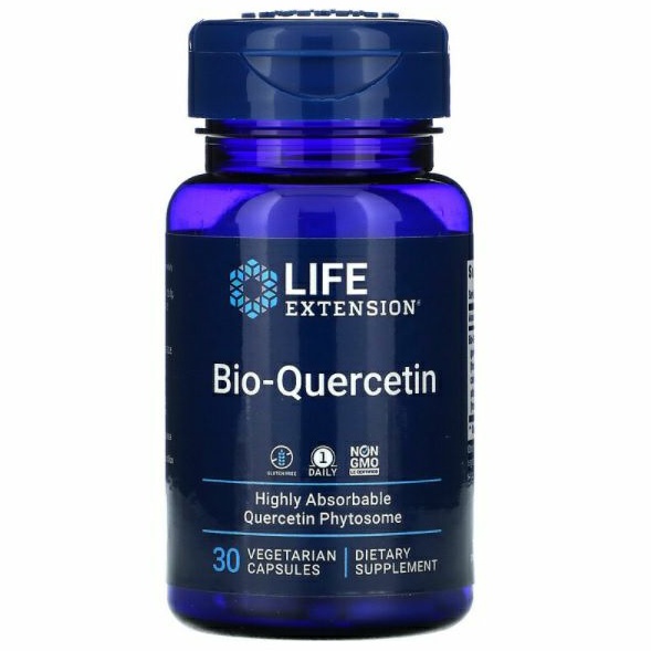 Life Extension Bio-Quercetin, Supports Immune & Heart Health, Potent antioxidant, Gluten-Free, Once Daily, 30 Vegetarian Capsules main image 1