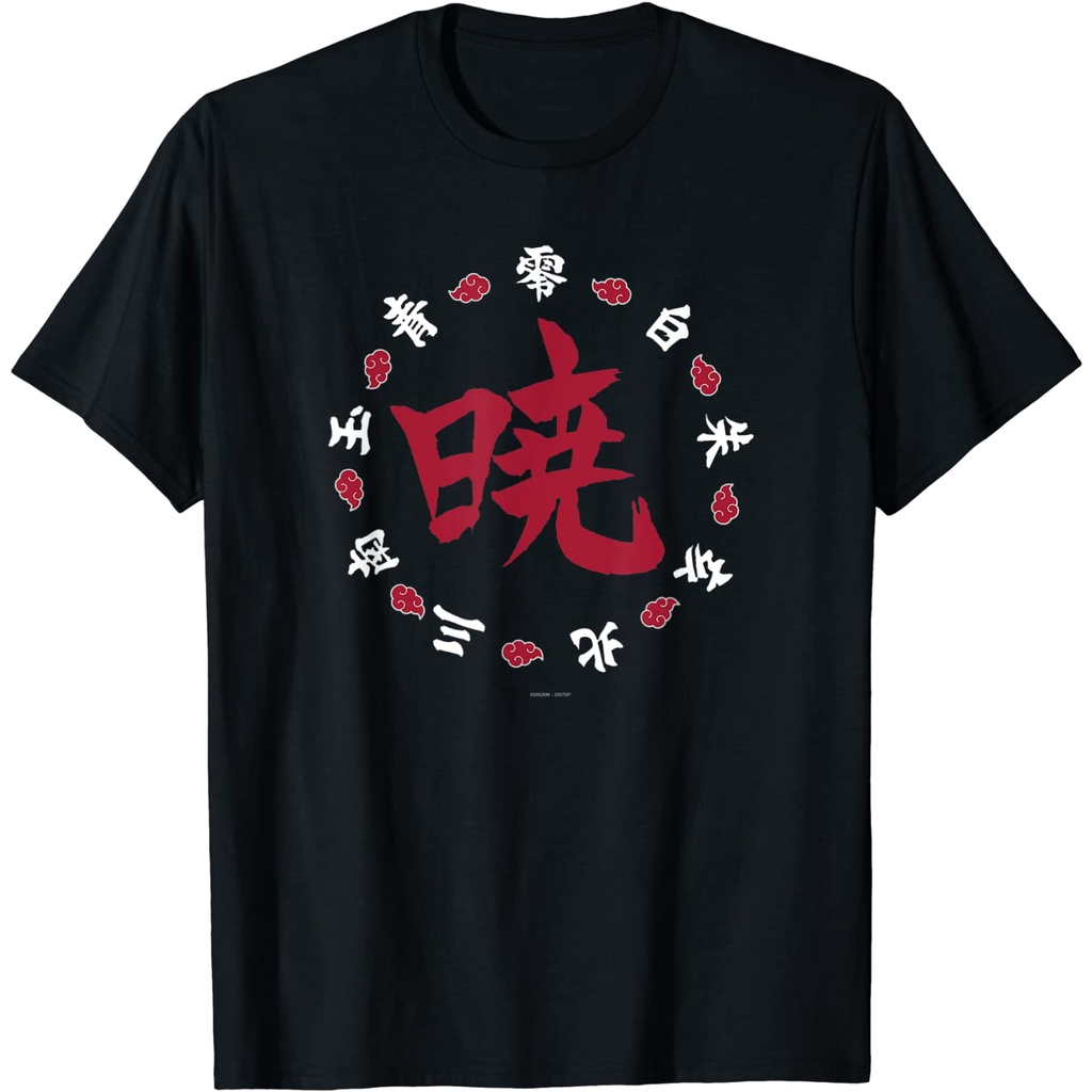 round-คอลูกเรือเสื้อยืด-ผ้าฝ้าย-พิมพ์ลาย-naruto-shippuden-akatsuki-kanji-ring-สําหรับผู้ชาย-4xl