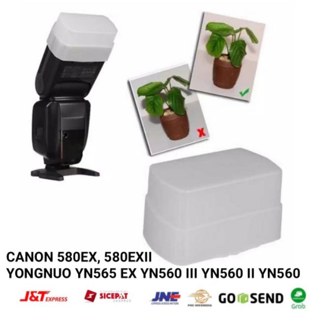 Omni Bounce Flash Diffuser 580EX 580EX II YN565 EX YN560 II III