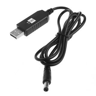 usb dc 5v to dc 12v 2 . 1x5 . 5 mm male step - up อะแดปเตอร์สายเคเบิ้ลเชื่อมต่อ