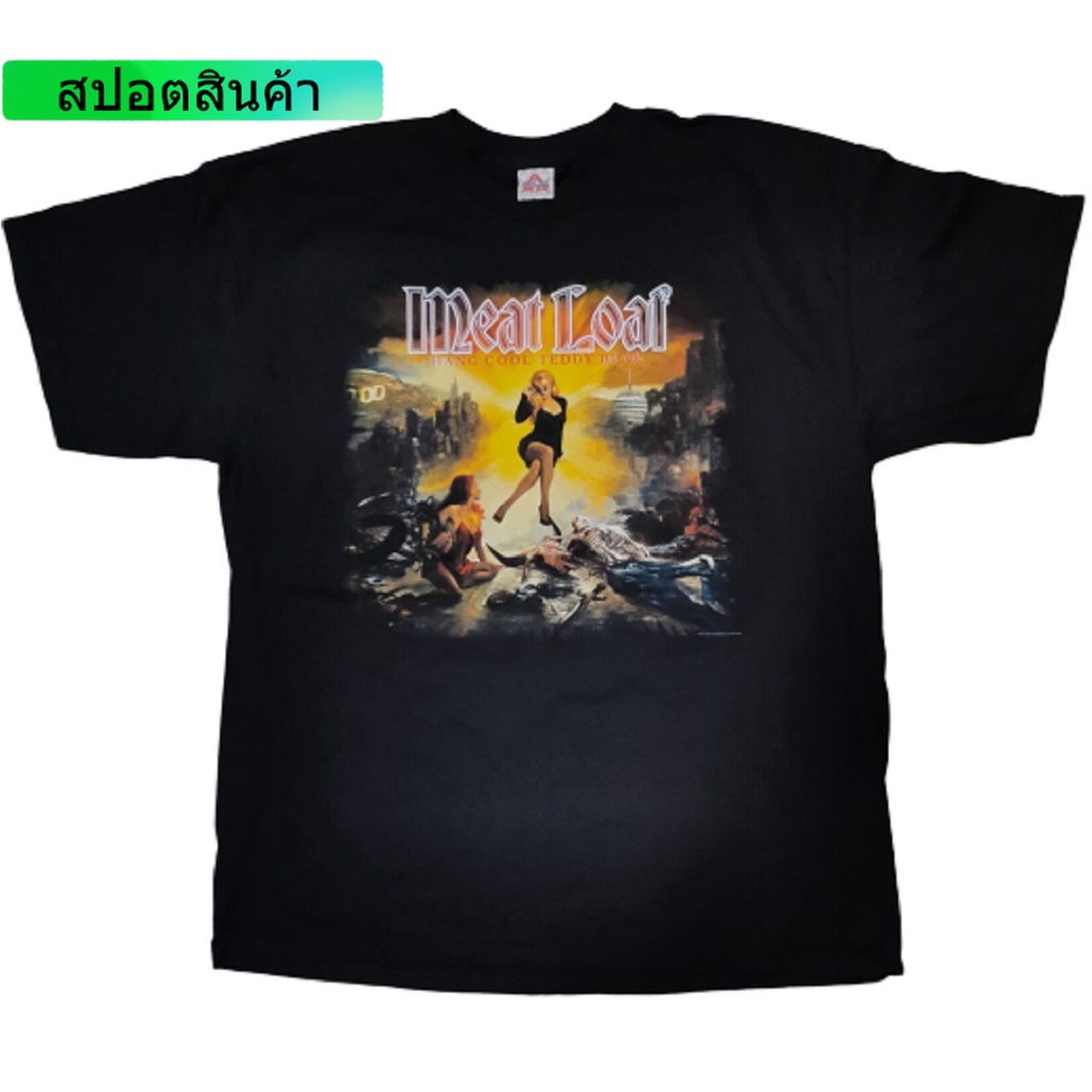 HH เสื้อยืด MEAT LOAF hang cool teddy bear 2010. เสื้อยืดคอกลม Shopee