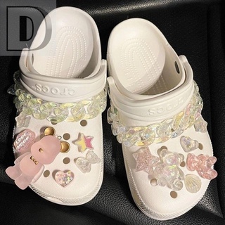 🔥DIY ที่ติดรองเท้า crocs สไตล์น่ารัก ตัวการ์ตูนติดรองเท้า ตกแต่งสวยงาม รูปแบบการ์ตูน ตัวติดรองเท้าหัวโต