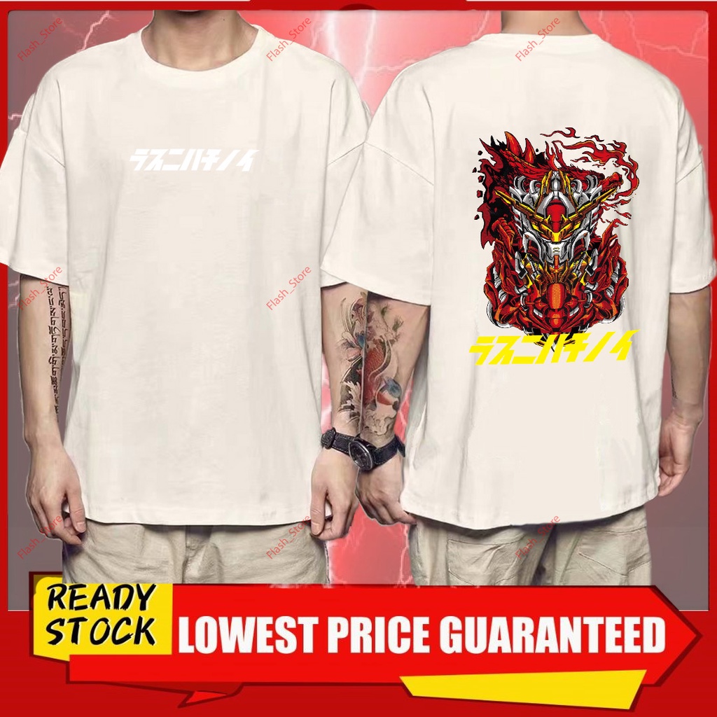 premium-cotton-fire-gundam-tshirt-100-cotton-unisex-round-neck-baju-lelaki-amp-perempuan-unisex-ready-stock-01