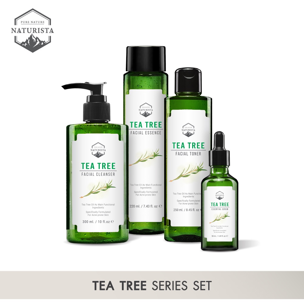 ภาพหน้าปกสินค้าNaturista Tea Tree Special Set ชุดปราบสิว บำรุงผิว เรียบเนียน กระชับ ซื้อเป็นเซตถูกกว่า