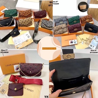 MS lv code 2712b3 2710a3 7” 8” กระเป๋าแบรนด์เนม กระเป๋าปั้มแบรนด์👛