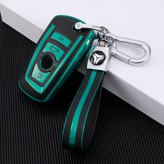 เคสรีโมทกุญแจรถยนต์ แบบหนัง อุปกรณ์เสริม สําหรับ BMW X1 X3 X5 X6 1 2 5 7 Series F15 F16 E53 E70 E39 F10 F30 G30