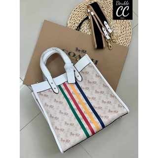 (แท้ 💯%‼) Coach field 30 tote shoulderbag handbag