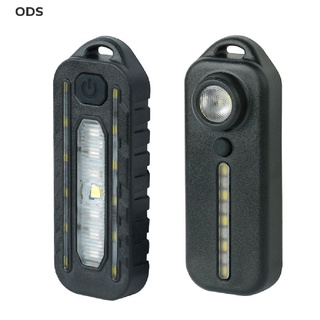 Ods ไฟตํารวจ LED สีแดง สีฟ้า พร้อมคลิปชาร์จ USB เตือนความปลอดภัย สําหรับติดรถจักรยาน