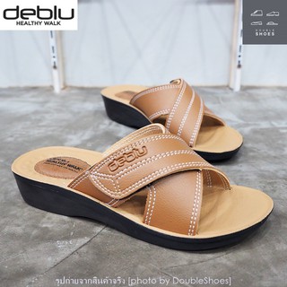 รองเท้าแตะเพื่อสุขภาพ ผู้หญิง Deblu รุ่น L866 สีกากี ไซส์ 36-41