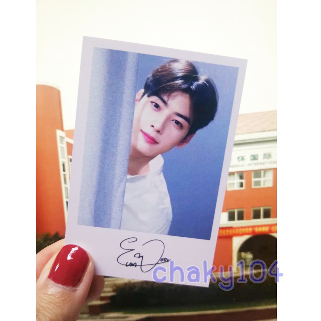 ภาพสินค้าพร้อมส่ง  โพลารอยด์พร้อมลายเซ็นต์ Cha Eunwoo (ชาอึนอู) จาก ASTRO, True Beauty 4 ใบ *มีเก็บเงินปลายทาง* จากร้าน chaky104 บน Shopee ภาพที่ 1