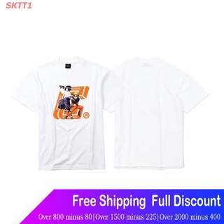 เสื้อยืดยอดนิยม CARNIVAL X Naruto Shippuden Capsule T-Shirt NARUTO X SASUKE - White Size : M , L Mens Womens T-shirts