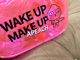 WAKE UP MAKE UP POUCH Apeach🍑 KAKAOFRIENDS 100%