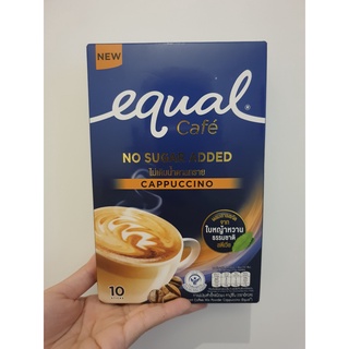 พร้อมส่ง !! Equal Cafe No Sugar Added อิควล Cappuccino คาปูชิโน (กล่อง 10 ซอง)
