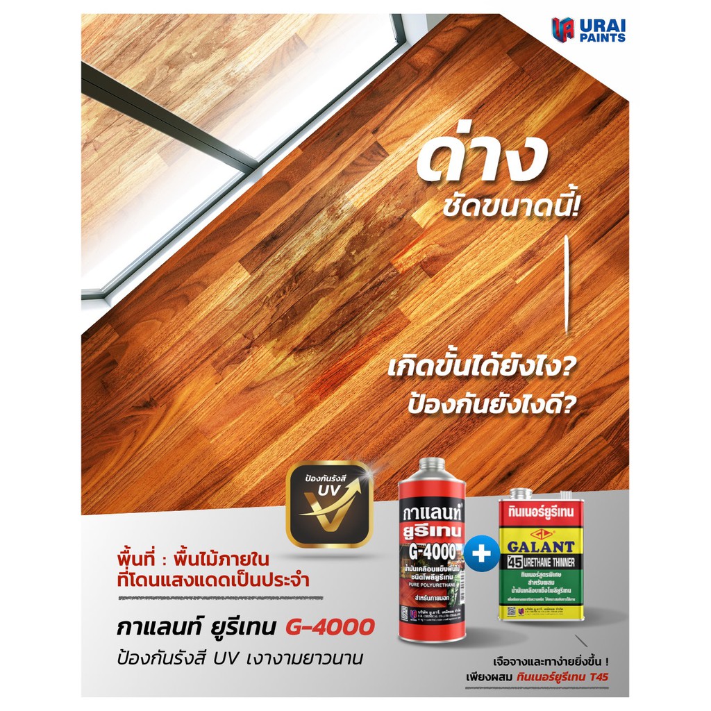 galant-กาแลนท์-ยูรีเทน-g-4000-g-5000-และ-ทินเนอร์ยูรีเทน-t45-ขนาด-3-5-ลิตร