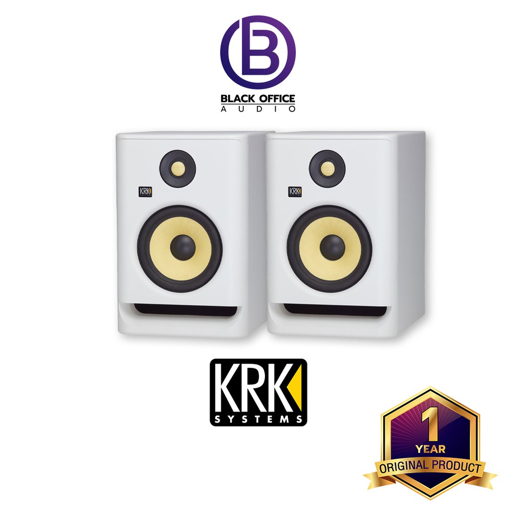 krk-rokit-7-g4-white-noise-ลำโพงทำเพลง-ลำโพงมอนิเตอร์-มิกซ์เพลง-monitor-speaker-blackofficeaudio