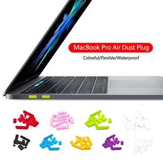 ปลั๊กกันฝุ่น หลากสี สําหรับ MacBook Air Pro 13 15 16 นิ้ว 2020 2019 2018 M1 A2337 A2338 A2179 A2251 A2289 A2141 A2159 A1707 A1706