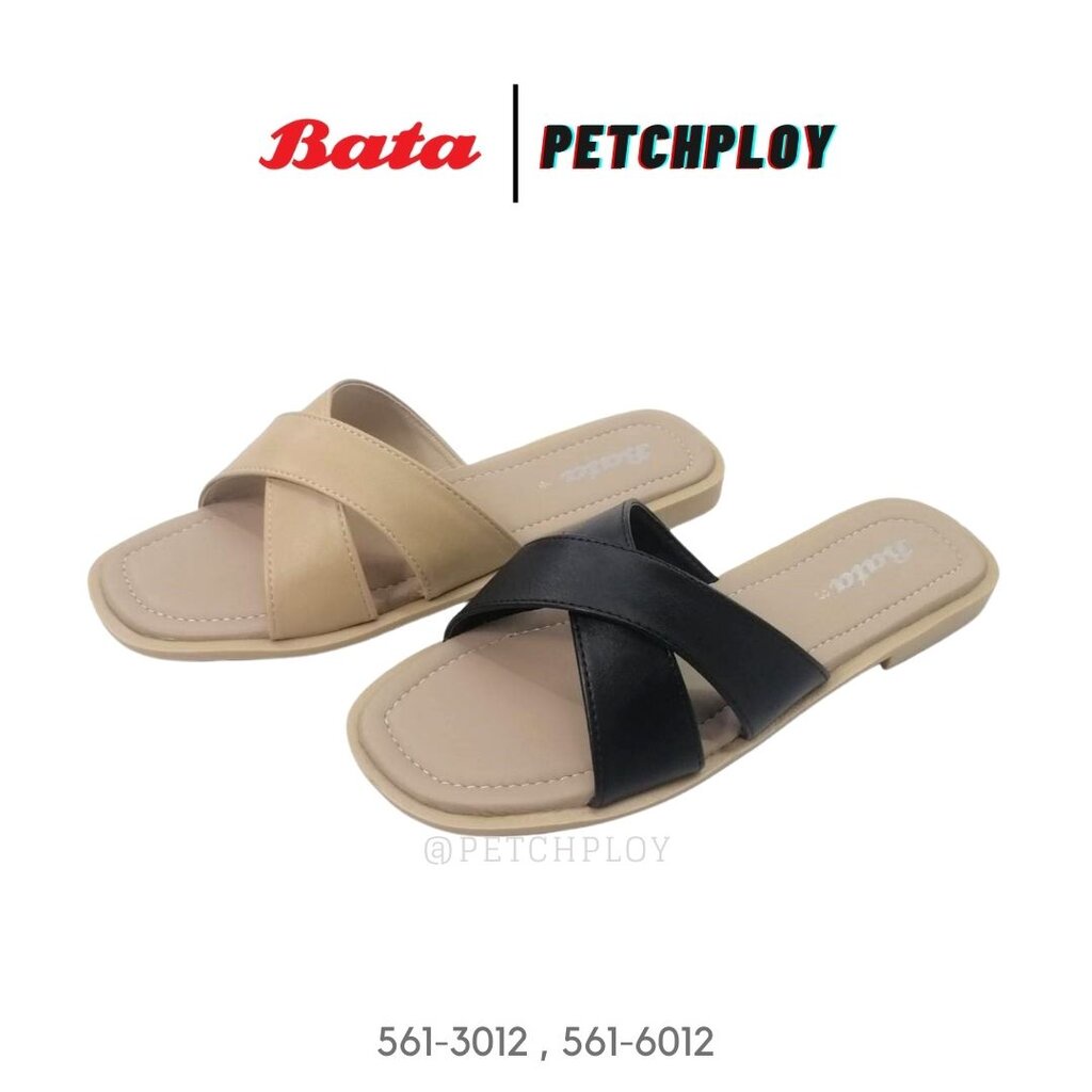 ภาพหน้าปกสินค้าBata รุ่น 3012-6012 รองเท้าแตะผู้หญิง บาจาของแท้ พร้อมส่ง Size 3-7 (36-41) รหัส 561-6012 , 561-3012