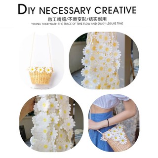 สินค้า ลูกไม้ระบาย Set DIY 01  🌼ดอกเดซี่ /ผลไม้เย็บแต่งกระเป๋า🌼