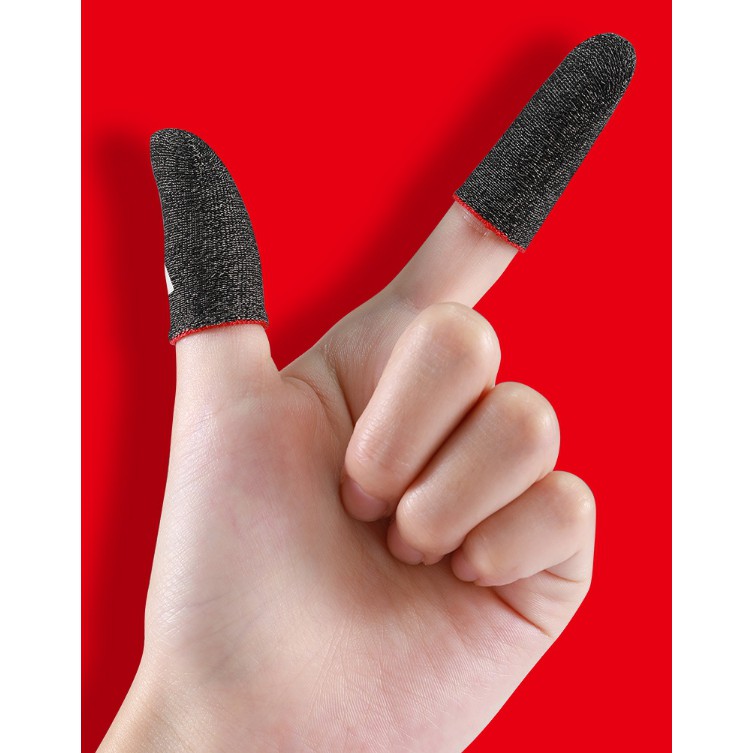 ภาพสินค้า(แพ็ค 1 คู่) ถุงนิ้วเล่นเกม ไร้ตะเข็บ กันลื่นและป้องกันเหงื่อ ถุงนิ้วเกม Gaming Finger Sleeve สำหรับเล่น PUBG ROV COD จากร้าน bn_thailand บน Shopee ภาพที่ 6