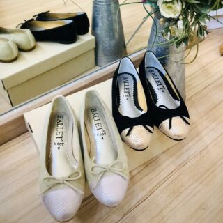 รองเท้าหนังแท้ ballet shoes V. 667