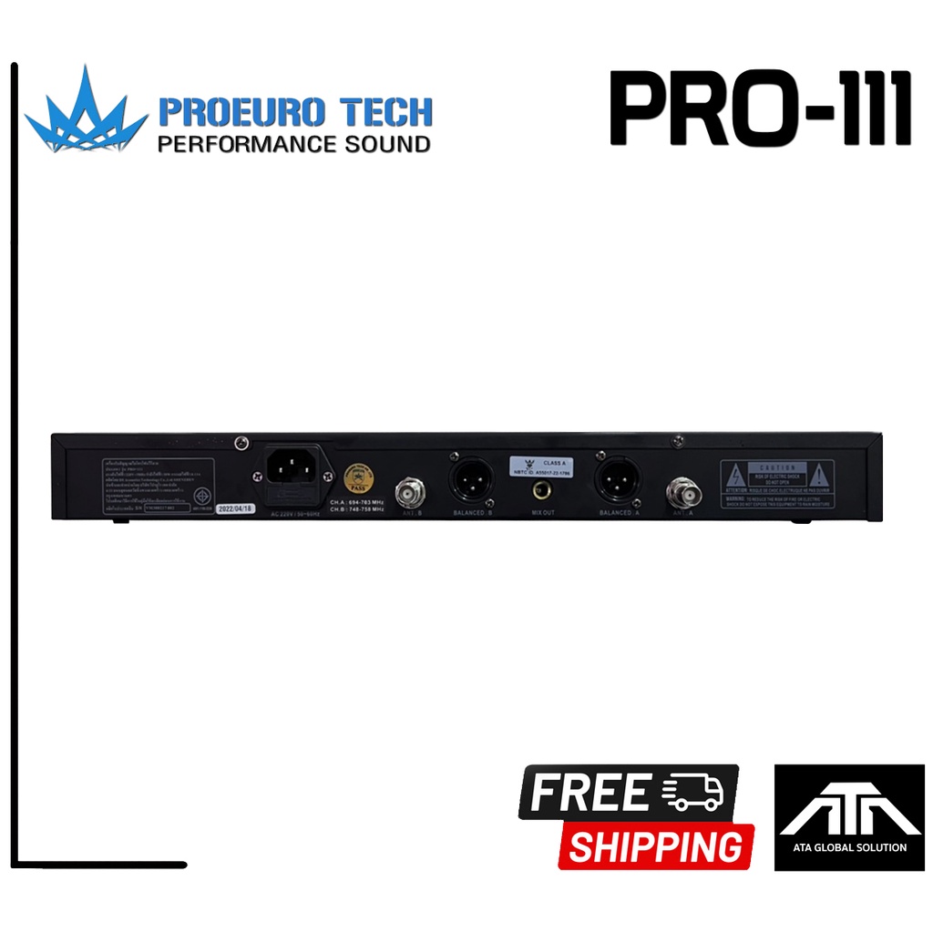 proeuro-tech-pro-111-ไมค์ลอย-มือถือคู่-uhf-ไมค์-ราคาถูก-โปรยูโร-เทค-โปรยูโรเทค-ไมค์-ไมค์ลอย-proeurotech-pro111