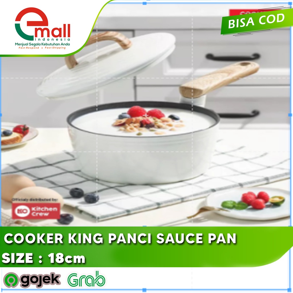 หม้อหุง King Saucepan 18ซม.ชุดห้องครัว + ฝาปิด Shopee Thailand