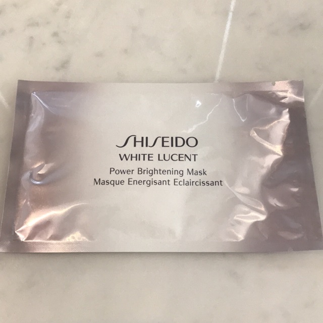 SHISEIDO white lucent power brightening mask มาส์กแผ่นเพื่อความจาว