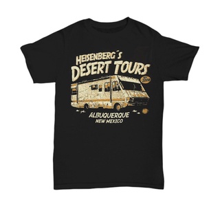 Ds32w366 เสื้อยืดลําลอง ผ้าฝ้าย แขนสั้น พิมพ์ลาย Breaking Bad Heisenberg Desert Tour-Short คุณภาพดี สําหรับผู้ชาย TY5GF1