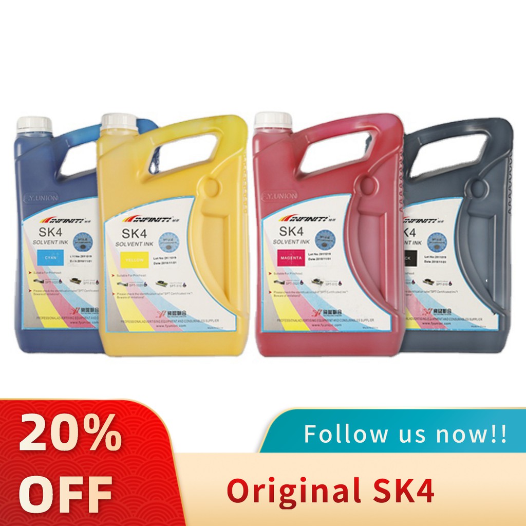 หมึก หมึกพิมพ์ SK4 Infiniti Solvent Ink ให้โทนสีที่ดีเยี่ยม, เป็นหมึก ...