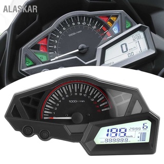 Alaskar เครื่องวัดความเร็วน้ํามันเชื้อเพลิง 15000Rpm หน้าจอ Lcd สําหรับรถจักรยานยนต์ Kawasaki Ninja 300 Ex300 300Se 13‐15