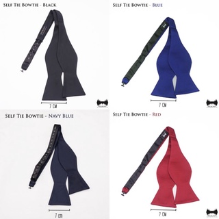 โบว์ไทผ้าไหมแบบผูกเอง(4สี)- SelfTie Bowties