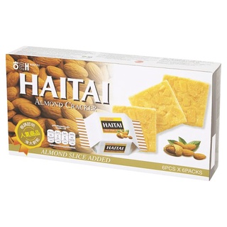 Haitai Cracker Almond 133g.ไฮไท แครกเกอร์ รสอัลมอนด์ 133 กรัม.