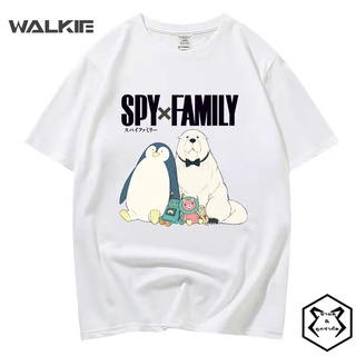 Walkie เสื้อยืดลําลอง แขนสั้น พิมพ์ลายการ์ตูนอนิเมะ Spy x Family แฟชั่นฤดูร้อน สไตล์ญี่ปุ่น ฮาราจูกุ สําหรับผู้หญิง และผ