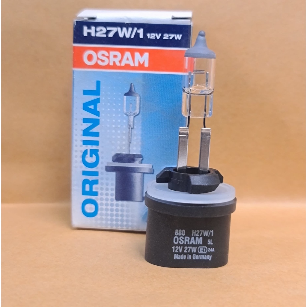 หลอดไฟ H27W/1 แบรนด์ OSRAM แท้100% ของแท้จากเยอรมัน | Shopee Thailand