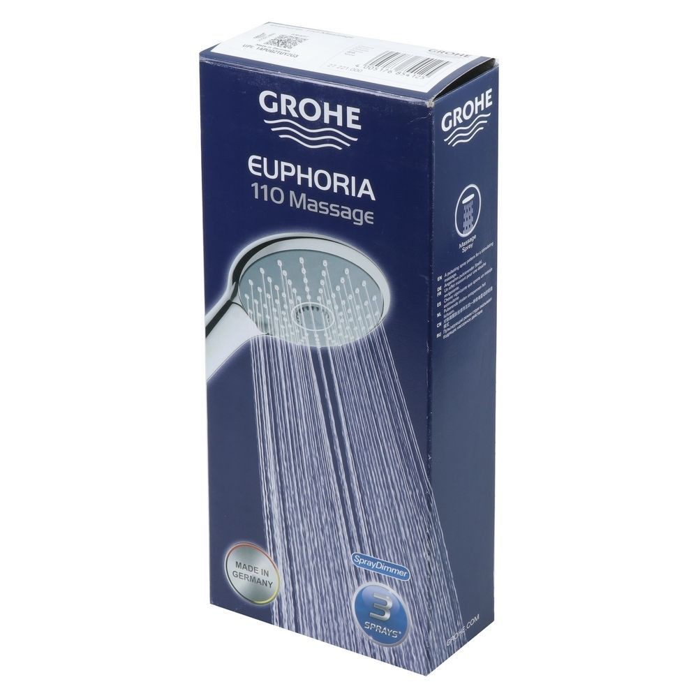 ส่งฟรี-ฝักบัวสายอ่อน-หัวฝักบัวสายอ่อน-grohe-27221000-สีโครม-ฝักบัว-ห้องน้ำ-hand-shower-head-grohe-27221000-chrome