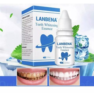 ผลิตภัณฑ์ฟอกฟันขาว ขจัดคราบชา กาแฟ แก้ฟันเหลือง ป้องกันหินปูน ขจัดกลิ่นปาก สูตรเข้มข้น์ Lanbena Teeth Whitening-J1