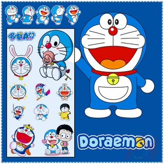 ✿ Doraemon - Anime Mini Temporary Tattoo สติ๊กเกอร์ ✿ 1Sheet Waterproof Tattoos for Sexy Arm Clavicle Body Art Hand Foot