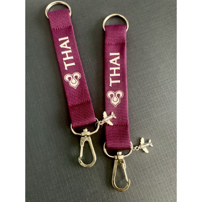 พวงกุญแจเครื่องบินการบินไทย-thai-airways-keychain-สายคล้องบัตรแบบสั้น