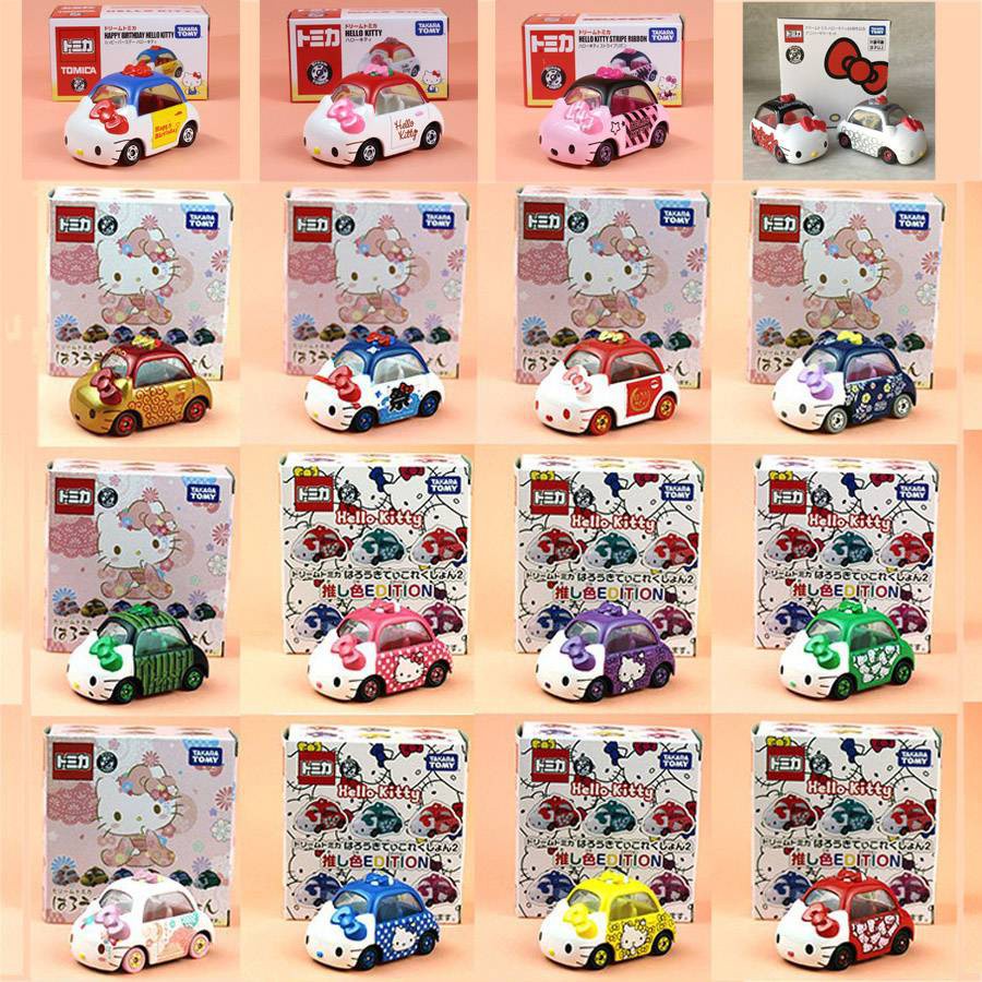 ของเล่นเด็ก-tomica-takara-tomy-hello-kitty-sanrio-kt-cat-limited-edition-รถของเล่นสําหรับเด็ก