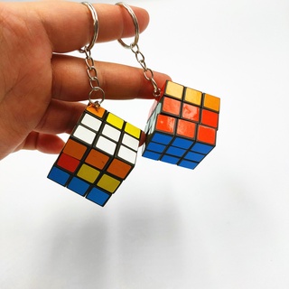 พวงกุญแจ จี้ลูกบาศก์ปริศนา ขนาดเล็ก 3x3x3 3x3 3.0 ซม.