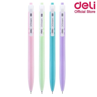 ปากกา Deli Q033 30 Ball point pen ปากกาลูกลื่น Xtream หมึกน้ำเงิน เส้น 0.7 mm ด้ามทึบสีพาสเทล (1ด้าม)