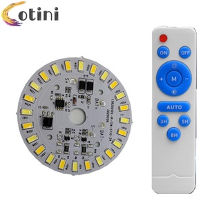 Cotini 12W แผงโคมไฟ Led พลังงานแสงอาทิตย์ทรงกลมใช้รีโมทควบคุม