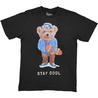 ⭐ NYC ⭐ เสื้อยืด คอกลม แขนสั้น แฟชั่น หมี เซิร์ฟบอร์ด สเก๊ตบอร์ด skateboard surfboard unisex