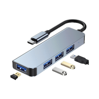 GOOJODOQ ฮับ USB Type-C Hdmi-เข้ากันได้กับ 4K VGA Rj45 Lan Ethernet SD Tf USB-C 3.0Type-C 3.5 มม. แจ็คเสียง สําหรับ Macbook Pro OTG